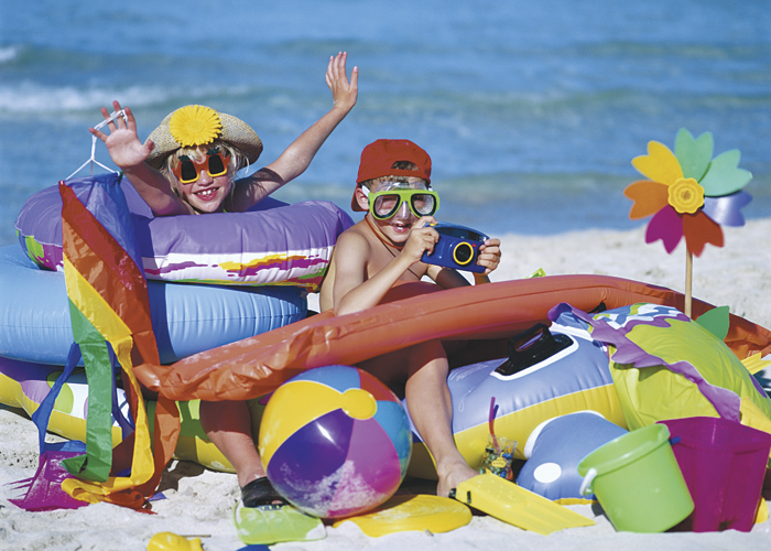 Kids enjoying sun in the sun in Martin County