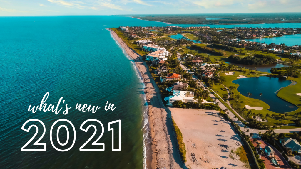 What's New in 2021 Blog Header Image of Hutchinson Island Beach